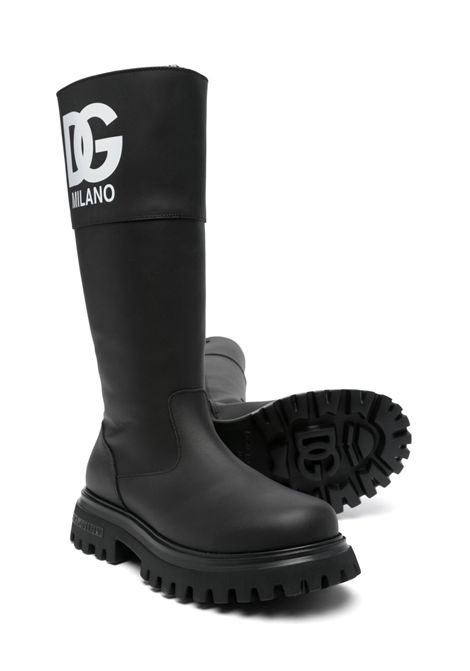 Stivali con stampa logo DOLCE & GABBANA KIDS | D11299 AJ95480999